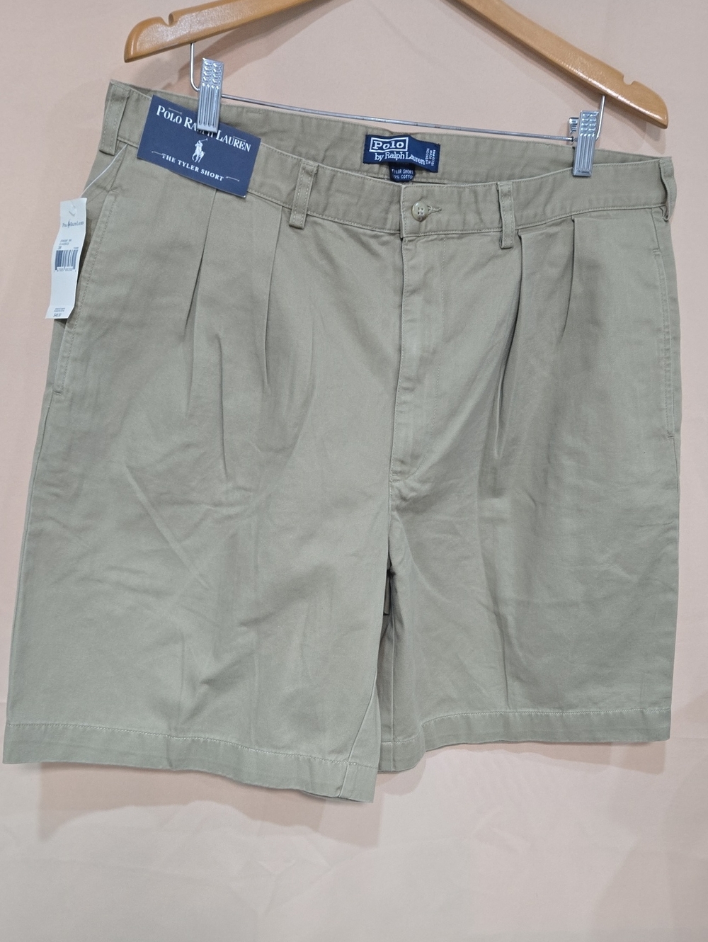 Polo by Ralph Lauren Men’s Flat Front Khaki Shorts - Olive Tan